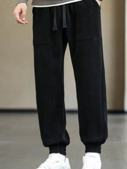 Casual Pants, Trendy And Fashionable Casual Pants, Men's Pants, Men's Pants, Long Pants, Straight Pants, Corduroy Casual Pants, Tight-fitting Casual Pants, Anti-wrinkle Casual Pants, 9-inch Pants, Men