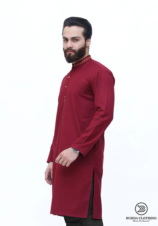 MAROON PREMIUM KURTA ( FATHER & SON)