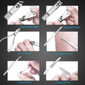 Professional 18-Piece Stainless Steel Manicure Pedicure Kit with Travel Case