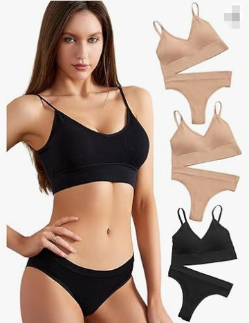 Small Chest Push-up Thin Without Steel Ring Plus Size Sports Bra Set