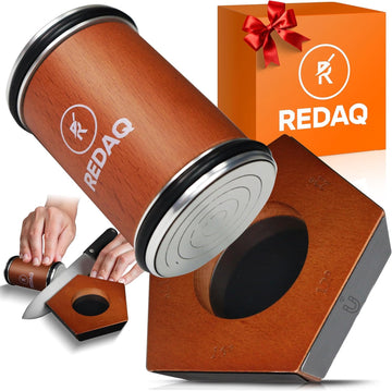 Magnetic Rolling Knife Sharpener Kit – Restore Dull Knives Quickly with 5 Magnetic Angles (12°,15°,17°,20°,25°), Diamond & Corundum Discs, Safe, Stable and Easy for Home & Professional Chefs