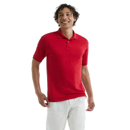 Hanes Men's EcoSmart Polo Shirt, Sizes S-3XL