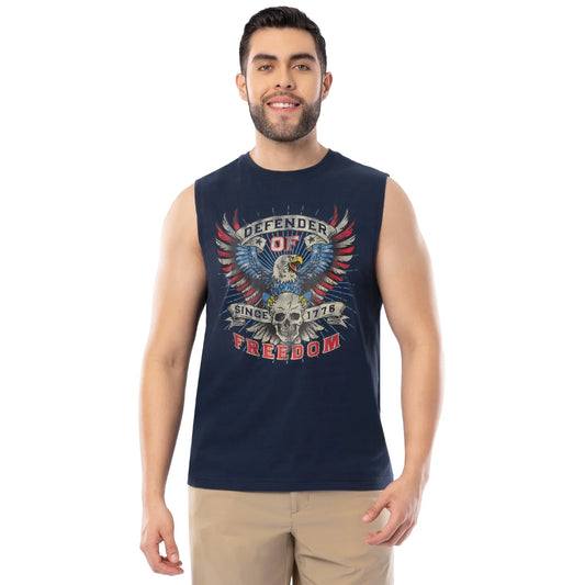 Way to Celebrate Men's 4th of July Graphic Muscle Tank Top, Sizes S-3XL