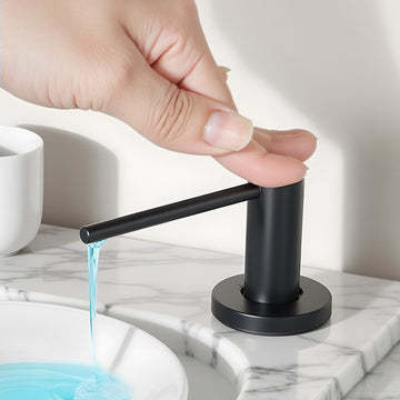 Built In Soap Dispenser For Kitchen Sink Stainless Steel With 17oz Bottle