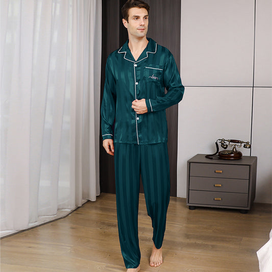 Ice Silk Men's Pajama Set