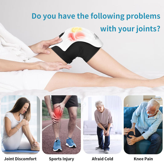 Intelligent Home Use Electric Intelligent Kneading Heating Knee Massager Rechargeable Pain Relief Infrared Laser Vibration Knee Massager