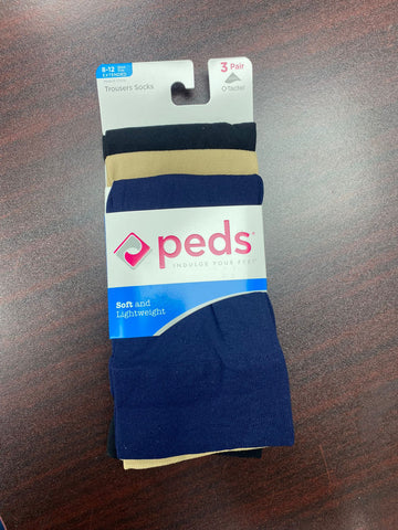 Peds Women's Trouser Socks,3 in Pack