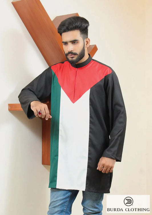 PALESTINE FLAG PREMIUM SHORT KURTA