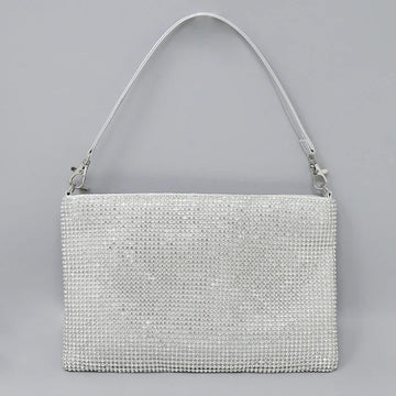 Rhinestone Mesh Evening Clutch Bag