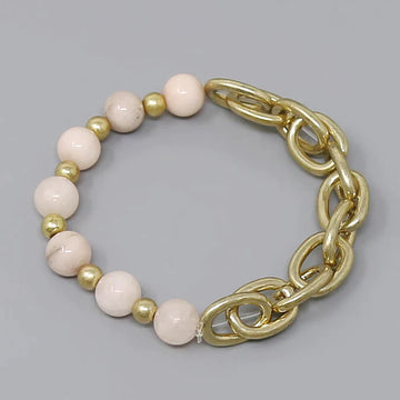 Natural Stone Beaded Bracelet