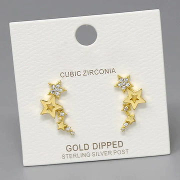 Star CZ Pave Ear Crawlers