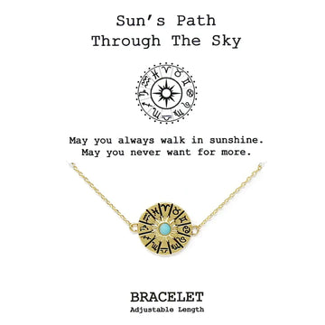 Tell Your Story: SUN'S PATH THROUGH THE SKY Delicate Chain Bracelet