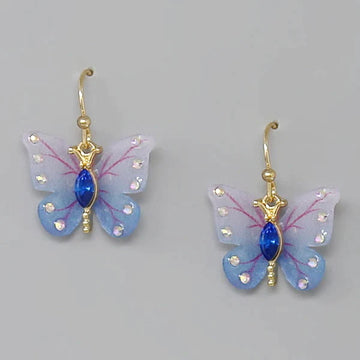 Butterfly Acrylic Dangle Earrings