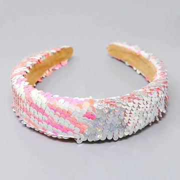 Reversible Sequin Padded Headband