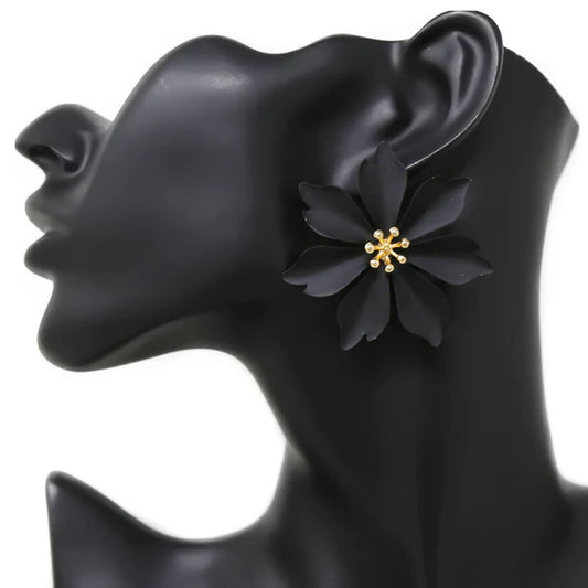 Flower Oversize Stud Earrings