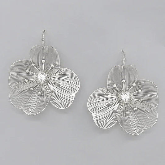 Flower Lightweight Filigree Earrings