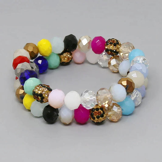 Shambala Glass Beaded Bracelet