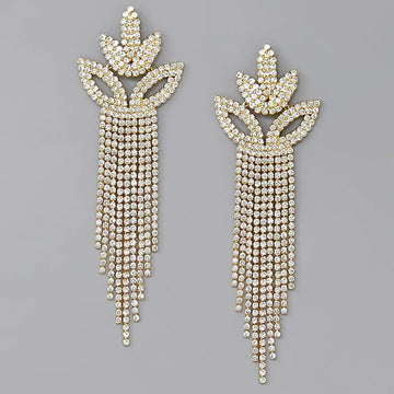 Rhinestone Pave Statement Earrings