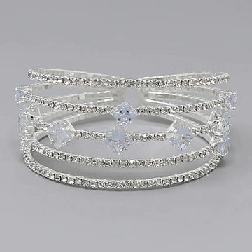 Rhinestone Statement Bracelet