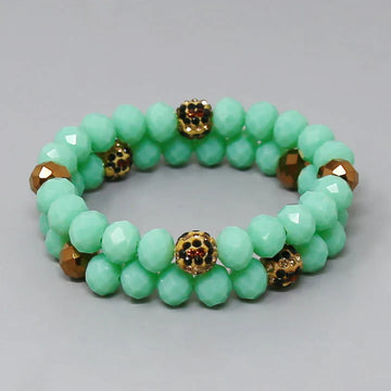 Shambala Glass Beaded Bracelet