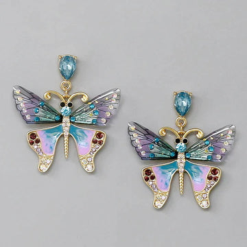 Butterfly Acrylic Dangle Earrings