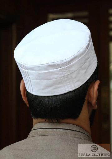 FOLDED KUFI WHITE